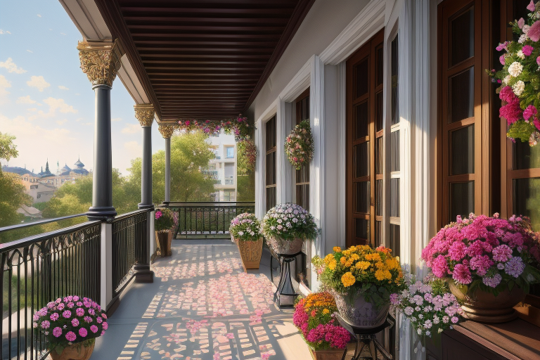 Balkon Süsleme İçin Yapay Çiçekler